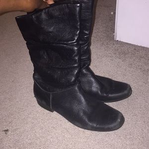 Black Leather Boots